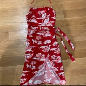 Reformation | Wrap Skirt Halter Dress